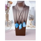 Crystal Original Stone Pendant Hand-woven Hanging Sweater Necklace Decorative Ornaments