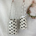 Fashionable Simple Polka Dot Handheld Mug Storage Bag